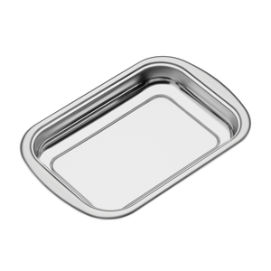 Fuente Para Hornear Cosmos Rectangular De Acero Inoxidable De 48 Cm Tramontina 5,8 L