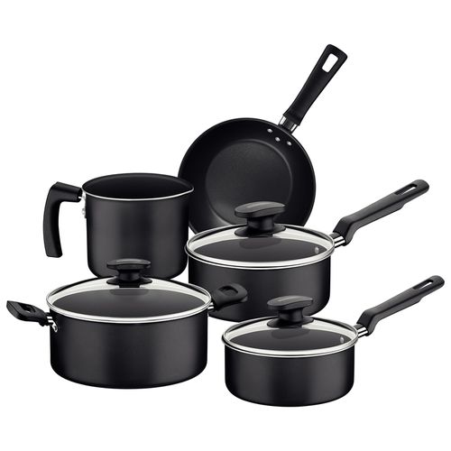 Juego De Ollas Loreto Negro 5 Piezas
