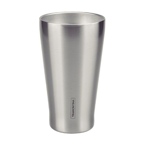 Vaso Térmico Tramontina Exata en Acero Inoxidable sin Tapa 550 ml
