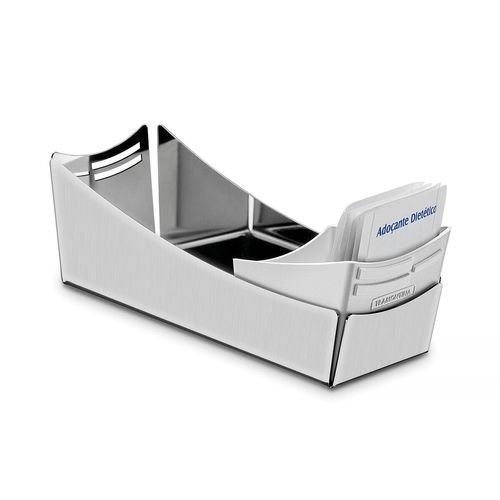 Porta Sachet Tramontina De Acero Inoxidable Con Soporte Para Cucharas De Plástico