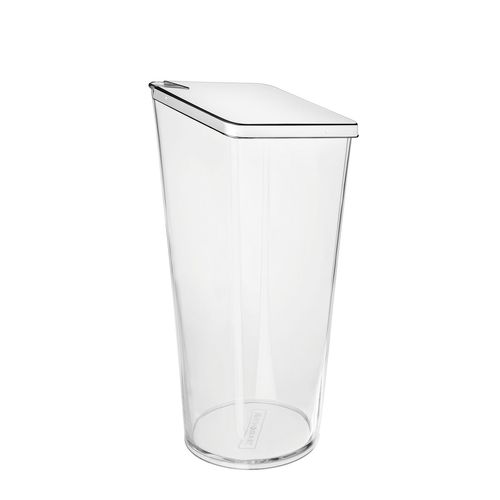 Recipiente Tramontina Quadrata Transparente Con Tapa De Acero Inoxidable 1,5 L