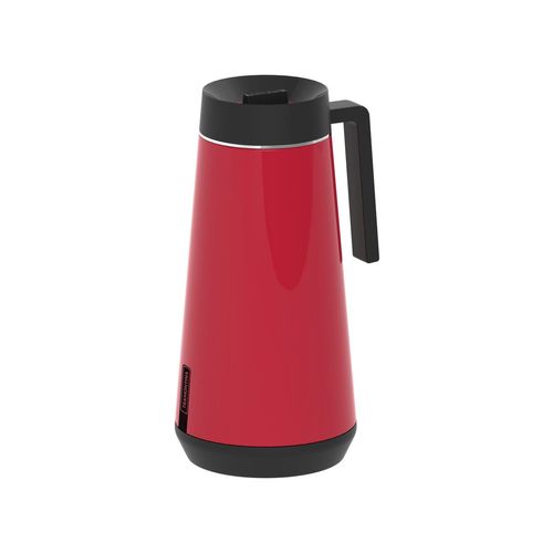 Jarra Térmica Tramontina Exata De Acero Inoxidable Roja Con Infusor 750 Ml
