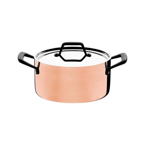 Cacerola Honda Con Asas Tramontina Trix Cobre 20 Cm 3,50 L