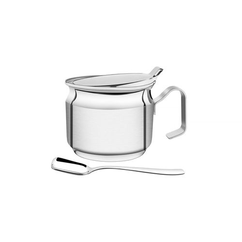 Azucarero Grande Lady Tramontina De Acero Inoxidable Con Cuchara 10 Cm