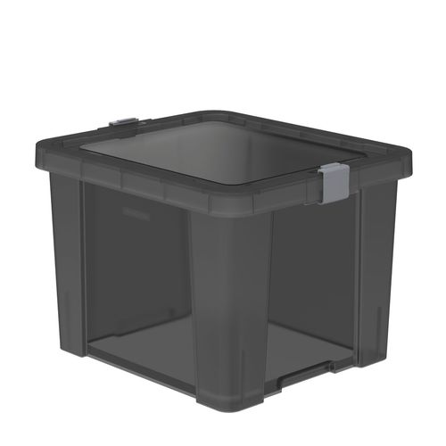 Caja Organizadora Tramontina Office En Polipropileno Negro 30 L