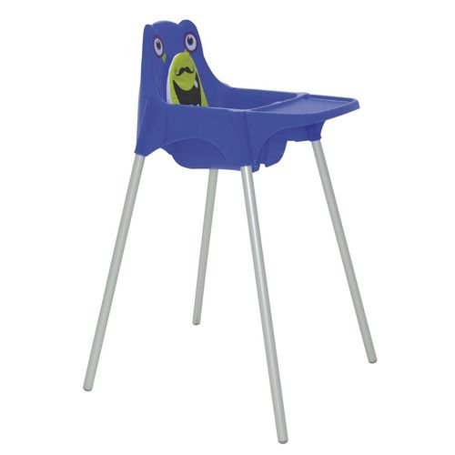 Silla De Comer Infantil Tramontina Monster En Polipropileno Azul