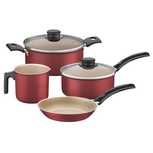 Juego De Ollas Turim Tramontina 4 Piezas Rojo