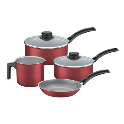Juego De Ollas Caribe Tramontina Rojo 4 Piezas