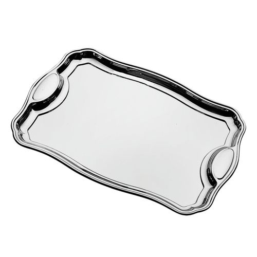 Bandeja Tramontina Classic Rectangular De Acero Inoxidable Con Asas 49x34 Cm