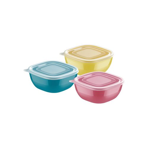 Pote Tramontina Mixcolor De Polipropileno Colorido Con Tapa Trasparente 600 Ml (Unidad)