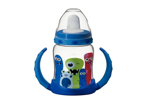Vaso Para Niños Monster Tramontina Con Pico Y Asas Removibles Azul