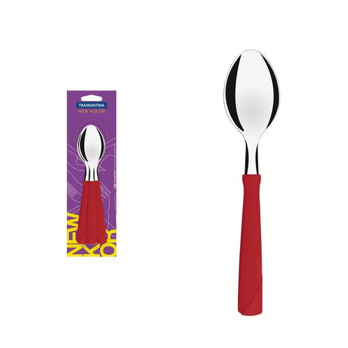 Juego De Cucharas De Mesa Tramontina New Kolor Rojo 3 Piezas