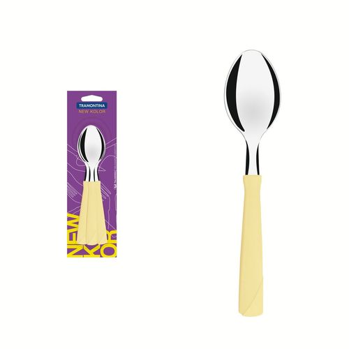 Juego De Cucharas De Mesa Tramontina New Kolor Crema 3 Piezas