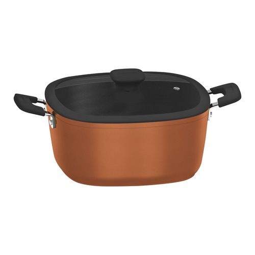 Cacerola Tramontina Refinatta Dorado Con Tapa 26 Cm 5,7 L