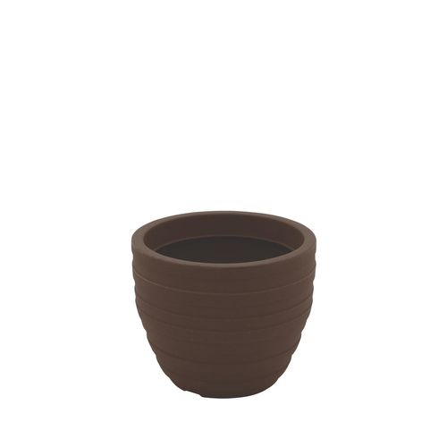 Maceta Mediana Tramontina Inca Marron En Polietileno 38x40 Cm