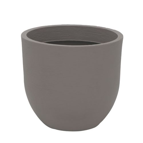 Maceta Mediana Tramontina Laos Gris En Polietileno 45x49 Cm