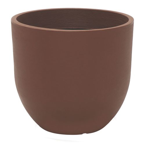 Maceta Grande Tramontina Laos Marron En Polietileno 54x59 Cm