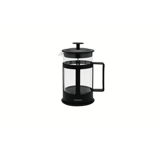 Cafetera Francesa Tramontina En Vidrio Y Polipropileno Negro 600 Ml