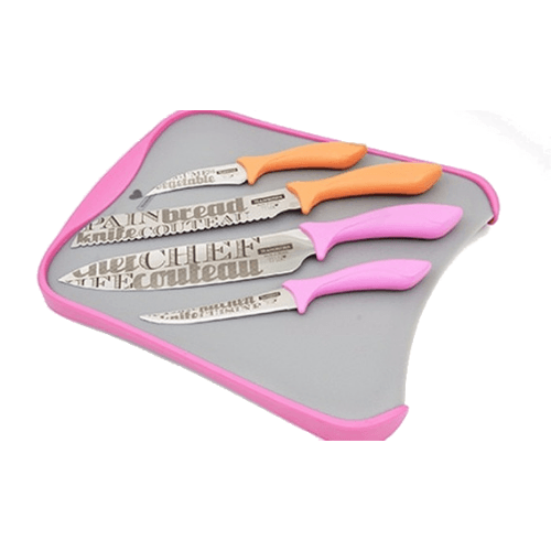 Juego De Cuchillos Con Tabla 5 Piezas My Lovely Kitchen Tramontina