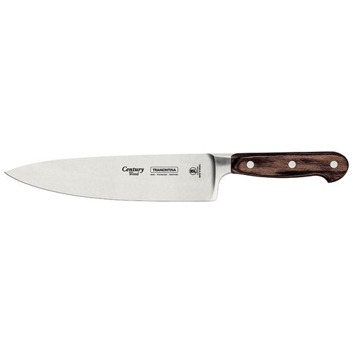 Cuchillo Chef 8" Century Wood Oscuro Tramontina