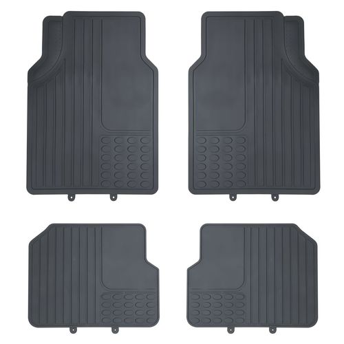 Juego De Alfombras Para Camionetas Y Suvs Modelo Universal De Goma Tramontina 80x56x14 Cm