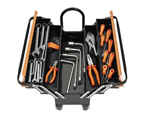 Caja Cargobox Con Herramientas Composición Automotriz 35 Piezas Tramontina Pro