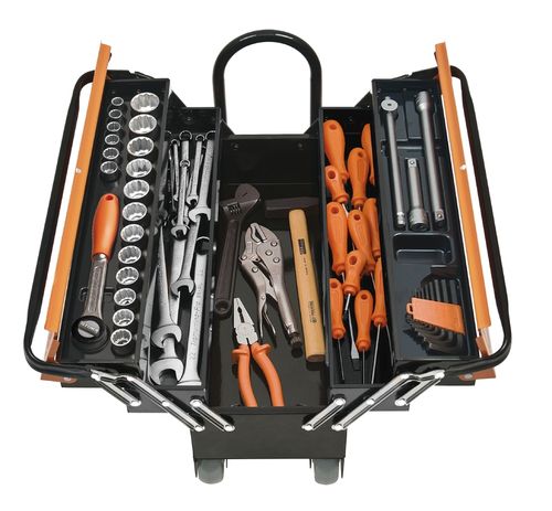 Caja Cargobox Con Herramientas 60 Piezas Tramontina Pro