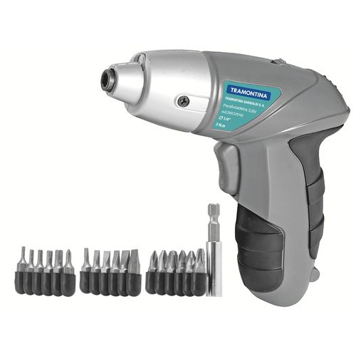Atornillador Tramontina 1/4" A Batería Ni-Cd 3,6 V Para Uso Doméstico 21 Piezas