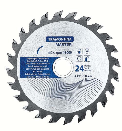 Disco De Corte Para Madera 4.3/8'' Tramontina Master