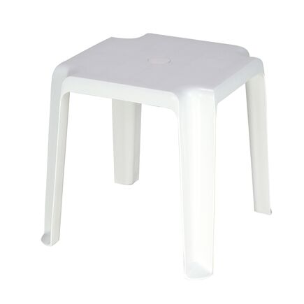 Mesa De Apoyo Tramontina Pituba En Polipropileno Blanco