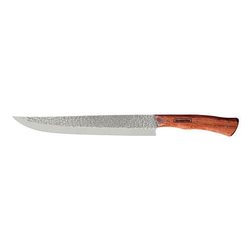 Cuchillo De Carnicero Tramontina Nômade Con Lámina De Acero Inoxidable Y Mango De Madera 10"
