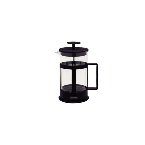 Cafetera Francesa Tramontina En Vidrio Y Polipropileno Negro 1 L