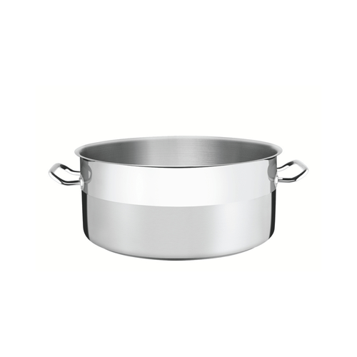 Cacerola Industrial Tramontina Professional Sin Tapa Triple Fondo De Acero Inoxidable 40 Cm 23 L
