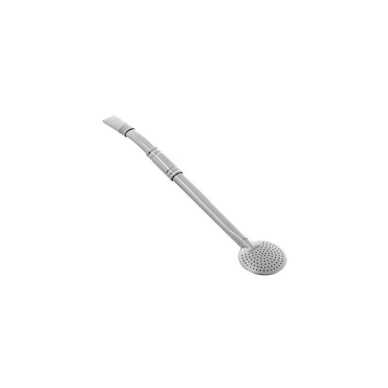 yerba mate thee bombilla, roestvrijstalen yerba mate thee kalebas bombilla rietjes, rietje gefilterde lepel, zilver