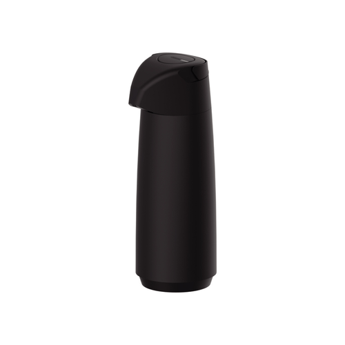 Termo Tramontina Exata En Plástico Negro Con Ampolla De Vidrio 1,8 L