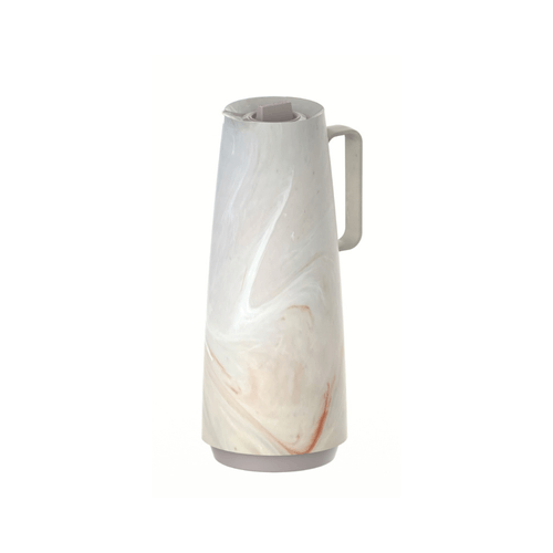 Jarra Térmica Tramontina Exata En Plástico Diseño Marmolado Crema 1 L