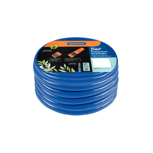 Manguera Superflex Azul 25 M Con Accesorios 1/2 Tramontina
