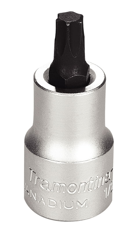 Dado En Acero Cromo Vanadio Punta Trafix T40 - Encastre 1/2" Tramontina Pro