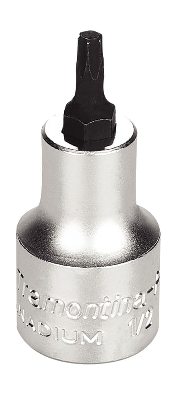 Dado En Acero Cromo Vanadio Punta Trafix T25 - Encastre 1/2" Tramontina Pro