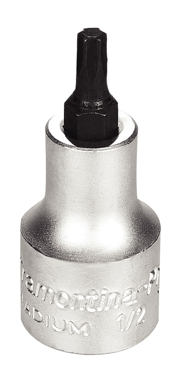 Dado En Acero Cromo Vanadio Punta Trafix T27 - Encastre 1/2" Tramontina Pro