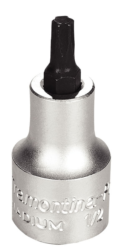Dado En Acero Cromo Vanadio Punta Trafix T30 - Encastre 1/2" Tramontina Pro