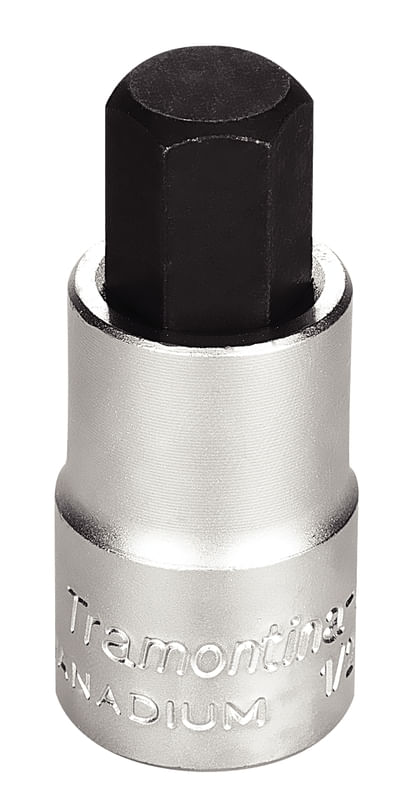 Dado En Acero Cromo Vanadio Punta Hexagonal 12 Mm - Encastre 1/2" Tramontina Pro