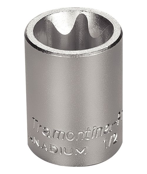 Dado Trafix Hembra En Acero Cromo Vanadio E24 - Encastre 1/2" Tramontina Pro