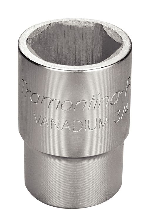 Dado Hexagonal En Acero Cromo Vanadio 26 Mm - Encastre 3/4" Tramontina Pro
