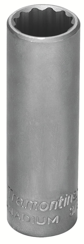 Dado Estriado Largo En Acero Cromo Vanadio 3/8" - Encastre 3/8" Tramontina Pro