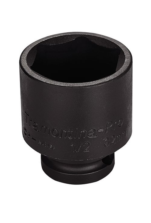 Dado De Impacto Hexagonal En Acero Cromo Molibdeno 34 Mm - Encastre 1/2'' Tramontina Pro