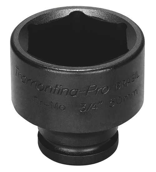 Dado De Impacto Hexagonal En Acero Cromo Molibdeno 20 Mm - Encastre 3/4'' Tramontina Pro