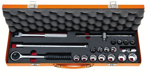 Maletín Con Dados Y Accesorios 3/8" Milímetros - 20 Piezas Tramontina Pro