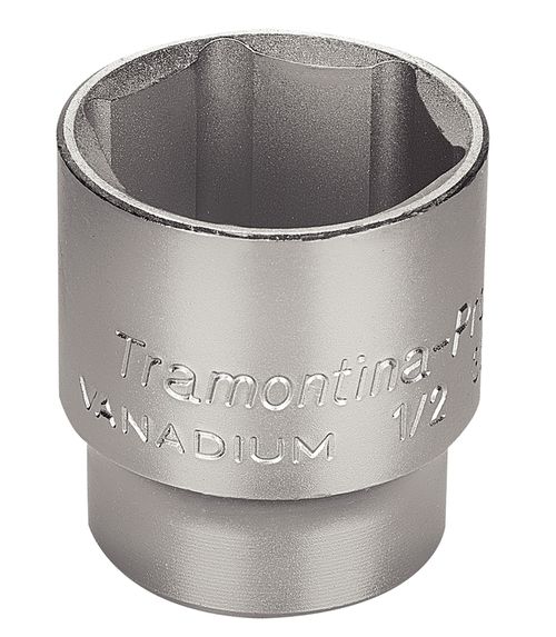 Dado Hexagonal En Acero Cromo Vanadio 32 Mm - Encastre 1/2" Tramontina Pro