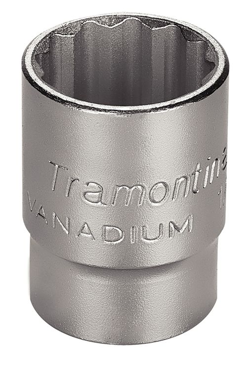Dado Estriado En Acero Cromo Vanadio 24 Mm - Encastre 1/2" Tramontina Pro